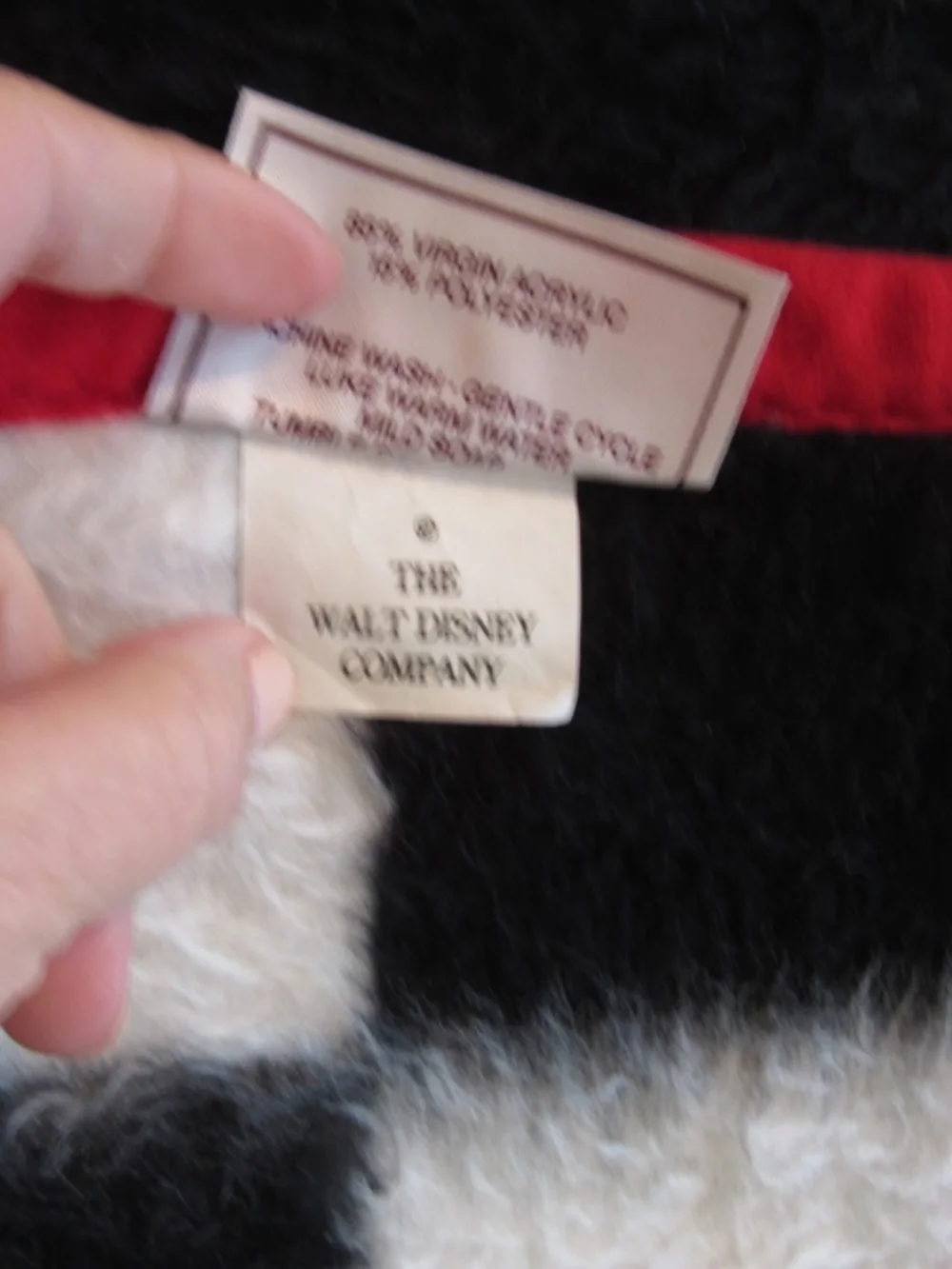 Vintage Biederlack Throw Disney/Mickey Mouse Reversible